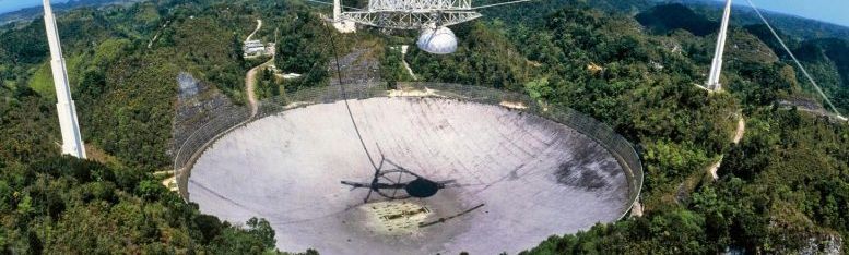 Arecibo telescope tagliato
